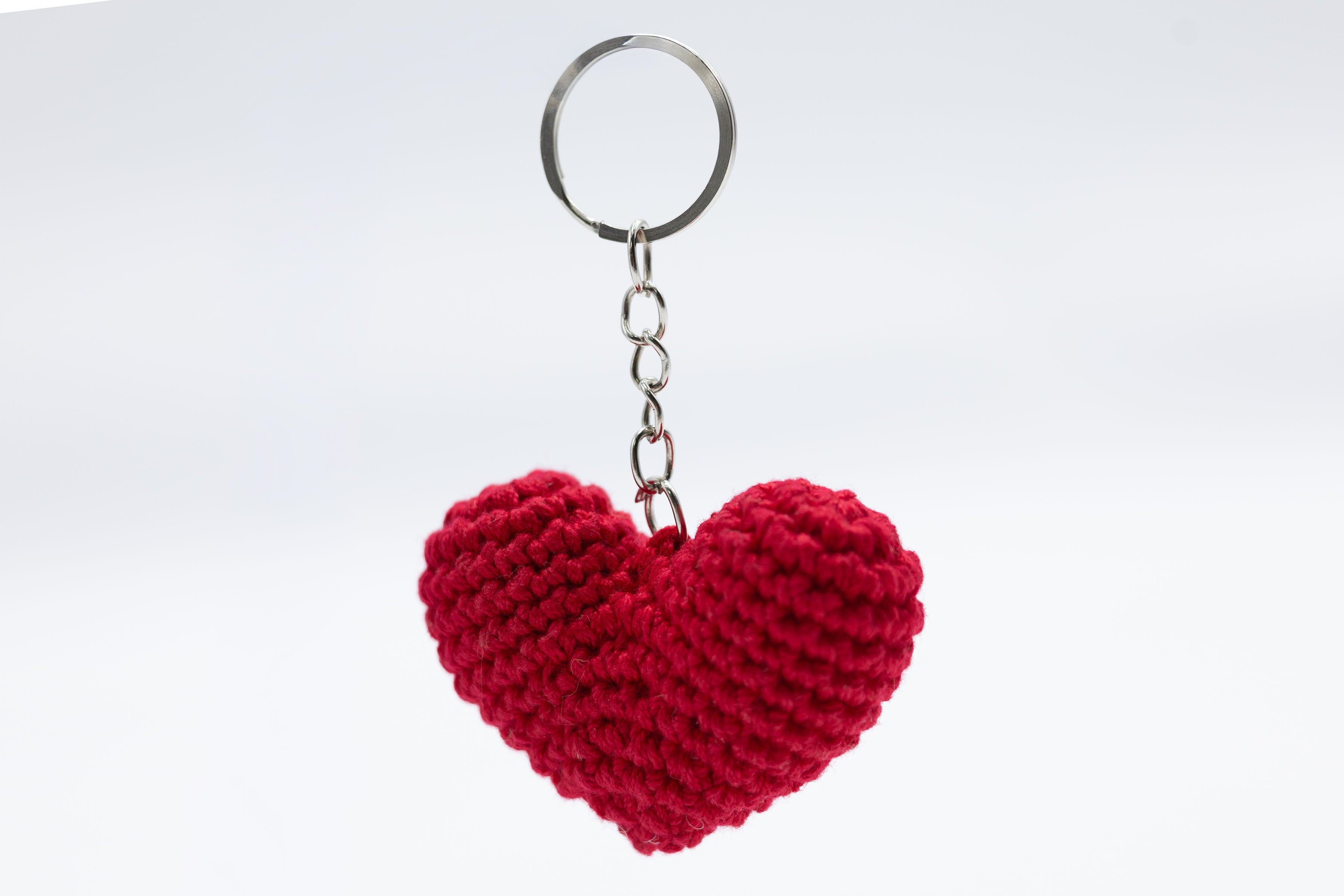 Corazón llavero rojo